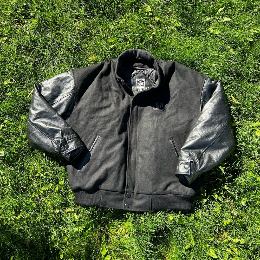 Honda Leather Bomber Jacket